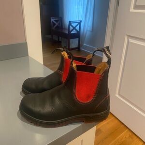 Blundstone WOMENS Black Boots with Red Elastic